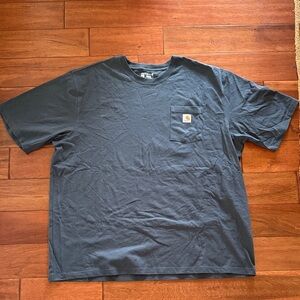 Carhartt Men's Dark Gray Pocket Tee Loose Fit Heavyweight Size 3XL